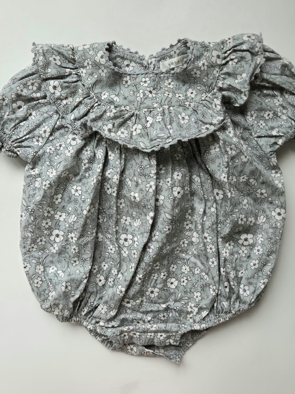 Noralee Eva Romper In Sky Floral